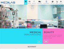 Tablet Screenshot of medilas.sk